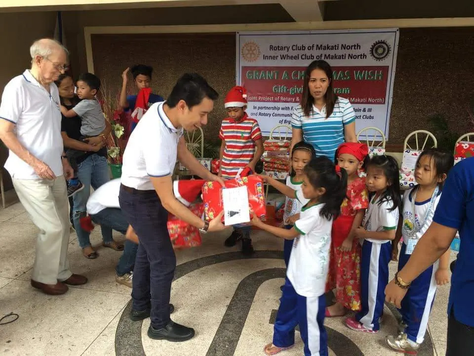 Rotary annual gift giving
